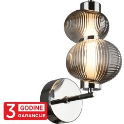 Zidna lampa hrom NIMBUS MAW9401-1B 1x8W 3000K + smoky LED 3Y