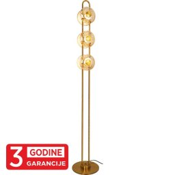 Podna lampa staro zlato ECLIPTICA MAP9451-6 6x5W 3000K + amber LED sa podnim prekidačem 3Y Mitea Lighting