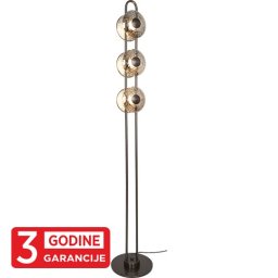 Podna lampa siva + smoky ECLIPTICA MAP9451-6 6x5W 3000K LED sa podnim prekidačem 3Y Mitea Lighting