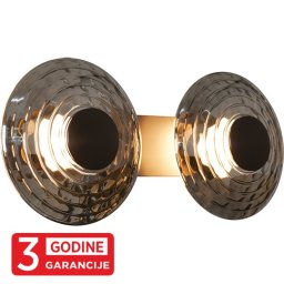 Zidna lampa siva ECLIPTICA MAW9451-2 2x6W 3000K + smoky LED 3Y