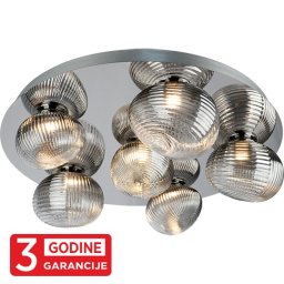 LED plafonska lampa hrom PRISMA MAC9401-6 6x4W 220~240V 3000K + smoky SMD 3Y