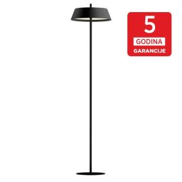 Podna lampa crna ORION MFL601S-350 B 28W 3000K peskareno LED sa podnim dimer prekidačem 5Y Mitea Lighting