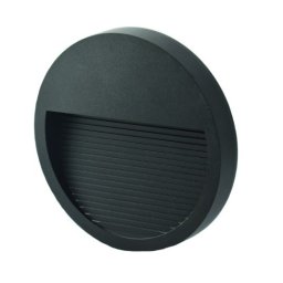 Zidna lampa crna 6W 4000K IP65 Ø125xH18mm okrugla SMD LED -spoljna nadgradna 40lm M953015-1 Mitea Lighting