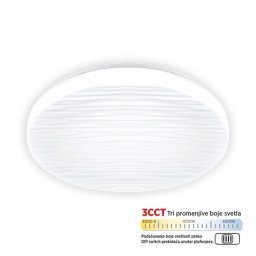 LED plafonjera bela 15W 200~240V 3CCT DIP switch 3000/4000/6500K fi260mm SMD M205541-B