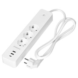 Kabl beli OR-SH-17520(GS)/W Tuya Smart Wi-Fi produžni 2x USB Orno