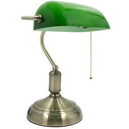 Stona lampa zelena 1xE27 max.40W bankarska M1055