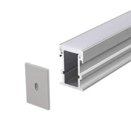 Aluminijumski profil za LED trake 21x25.8x2000mm set sa difuzorom MA631 Mitea Lighting