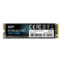 Siliconpower sp256gbp34a60m28 a55 2200mbs/1600mbs ssd m.2 nvme 256gb