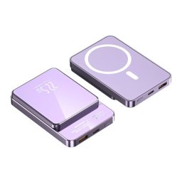 Power bank magsafe m100 15w pd 20w+22.5w fast 10000mah ljubicasti ( BAT9344 )