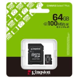 Kingston U1 V10 SDXC 64GB Canvas Select Plus G3 150R SDCS3/64GB + adapter Memorijska kartica