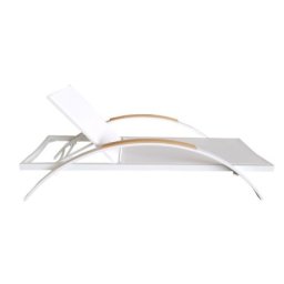 Nero aluminijumska ležaljka 195x65x30 cm bela boja ( 13414 )