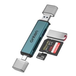 Adapter usb flash 2.0 citac kartica 3u2 usb-a + usb type-c na sd + tf 2.0 + usb-a 2.0 (otn-cr537) onten ( AD478 )