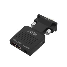 Adapter vga + jack 3.5mm na hdmi (zenski) 20cm (otn-7508) onten ( AD501 )