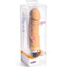 Silikonski vibrator Classic Plus Flesh