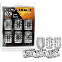 Set 6 navlaka za penis Stay Hard Kit Clear