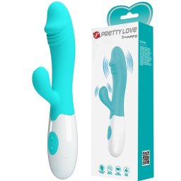 Silikonski vibrator Snappy Green