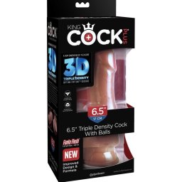 Realistični dildo sa testisima 3D King Cock Dildo 19 cm