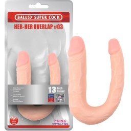 Dvostruki dildo analno -vaginalni Double dong 38 cm