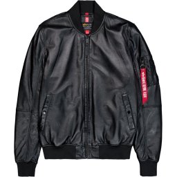 ALPHA INDUSTRIES MA1 KOŽNA JAKNA BLACK