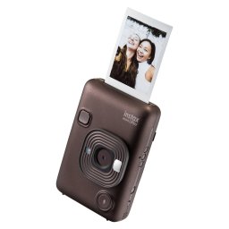 FUJIFILM instax mini LiPlay Hybrid Instant Camera (Deep Bronze)