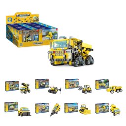 N-Brik mini kockice za slaganje- kamioni, 8 vrsta