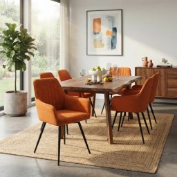 Trpezarijska stolica Manila Curry/Crne noge 425x400x900 mm ( 775-047 )