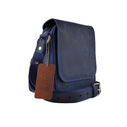 Kožna torba Leather Jeans plava