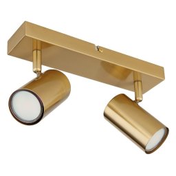 SPOT LAMPA 2XGU10 ROBBY GOLD GLOBO