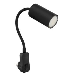 ZIDNA LAMPA SPOT 1XGU10 ROBBY CRNA GLOB0
