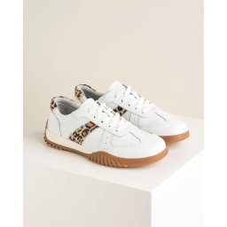 Kožne ženske patike 25147-2 bele