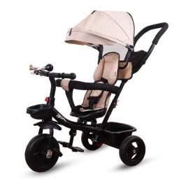 Jungle Girotto tricikl za decu sa rotirajućim sedištem i ručkom - Beige Black