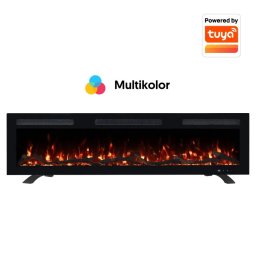 PROSTO smart el. 60" 3u1 multikolor s. kamin 1800W
