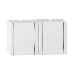 Dvopolna utičnica dvostruka 16A 250V IP44 ( ALC2412.00 )