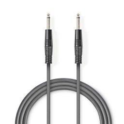 Audio kabl 6.35mm (Mono džek) - 5m, Metalni konektori