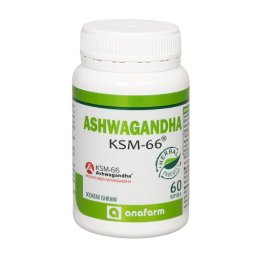 Ašvaganda KSM-66 60 kapsula ANAFARM