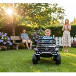 Dečiji Auto na akumulator Mercedes 291 Unimog Crni