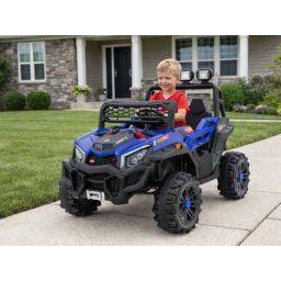 Dečiji džip na akumulator dvosed 319 plavi