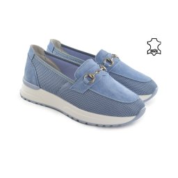 Kožne ženske espadrile 25221PL plave