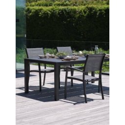 HAGEN D214 baštenski sto + 4 STRANDBY baštenske stolice siva S374077