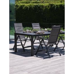 HAGEN D214 baštenski sto + 4 MYSEN baštenske stolice siva S372665