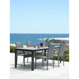 MARIELYST D150 baštenski sto + 4 GUDHJEM baštenske stolice siva S372578