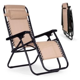 Modernhome baštenska fotelja zero gravity beige ( zrl009 beige )
