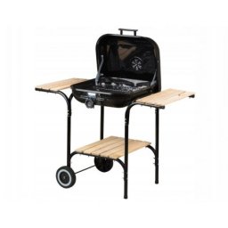 Multigarden veliki baštenski roštilj sa podesivom rešetkom i drvenim policama ( a-sk18t )