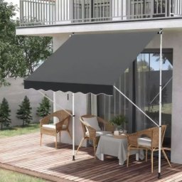 Multigarden tenda za terasu i balkon sa podešavanjem visine 3x1.2m gray ( aw-016 3x1.2 gr )
