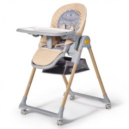 Kinderkraft stolica za hranjenje lastree wood ( khlast00begw000 )