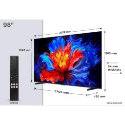 TCL 98P8K/MiniLED-QLED/98"/4K UHD/144Hz/Google TV/crna ( 98P8K )
