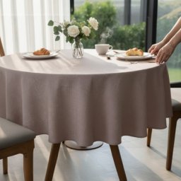 Stolnjak Ovalni 160x220cm Pink color Linije ( VLK0001360 pinklines )