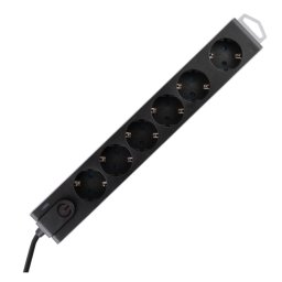 Razvodnik 6 mesta 3m 1.5mm2 + prekidač i zaštita NVT6K-3/BK