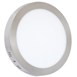 Nadgradni okrugli LED panel saten nikl 24W 6500K M24NO-SN
