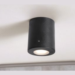 Plafonska lampa crna FRANCA 90 IP55 1xGU10 LED 3.5W 4000K - sijalica uključena uz proizvod 3A7.000.000.U1L Fumagalli